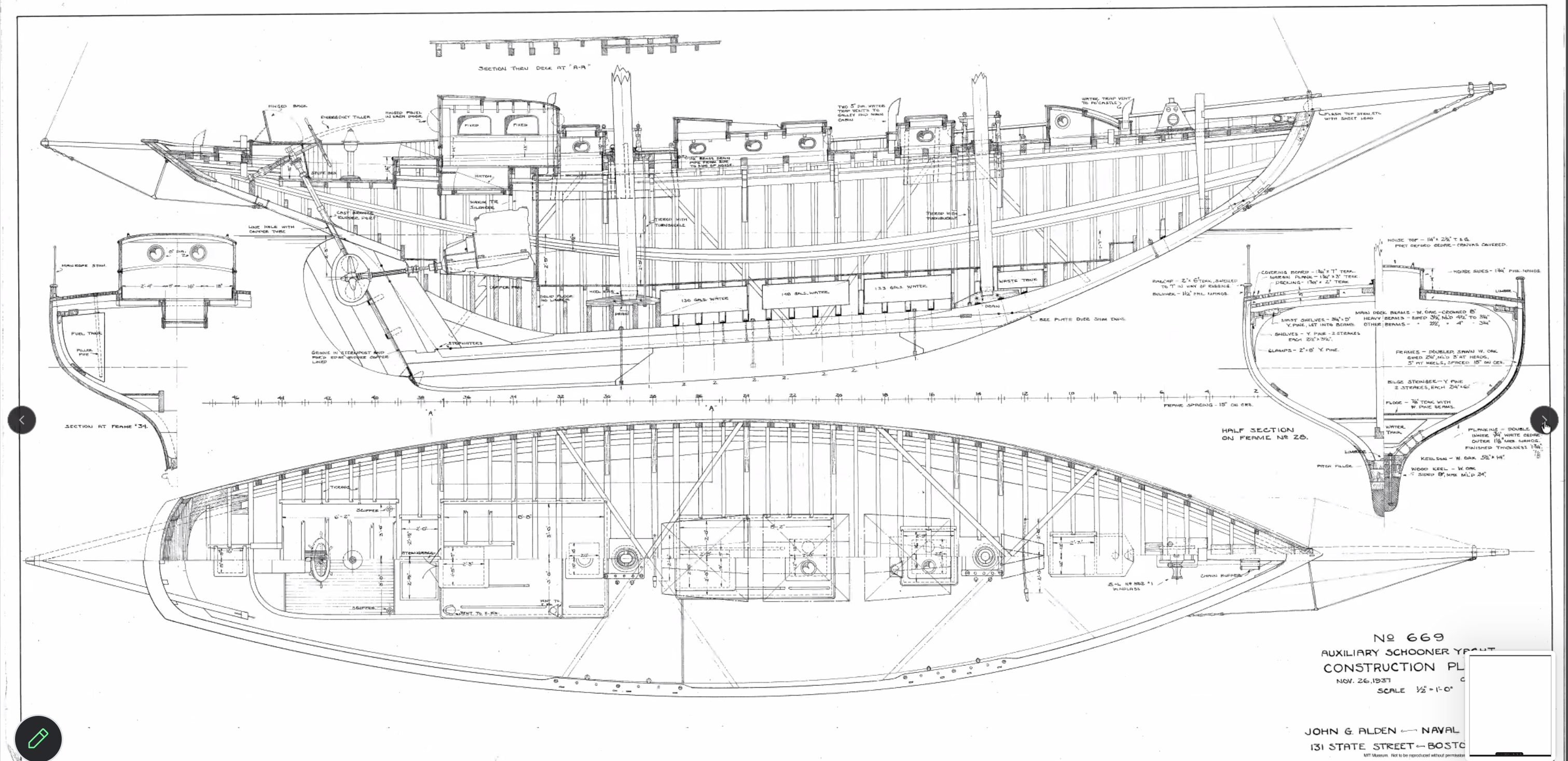 Alden No. 669 construction plan